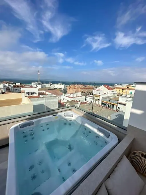 타리파 Atico Superior Con Terraza Vistas Jacuzzi Y Wifi - Poniente Penthouse 아파트