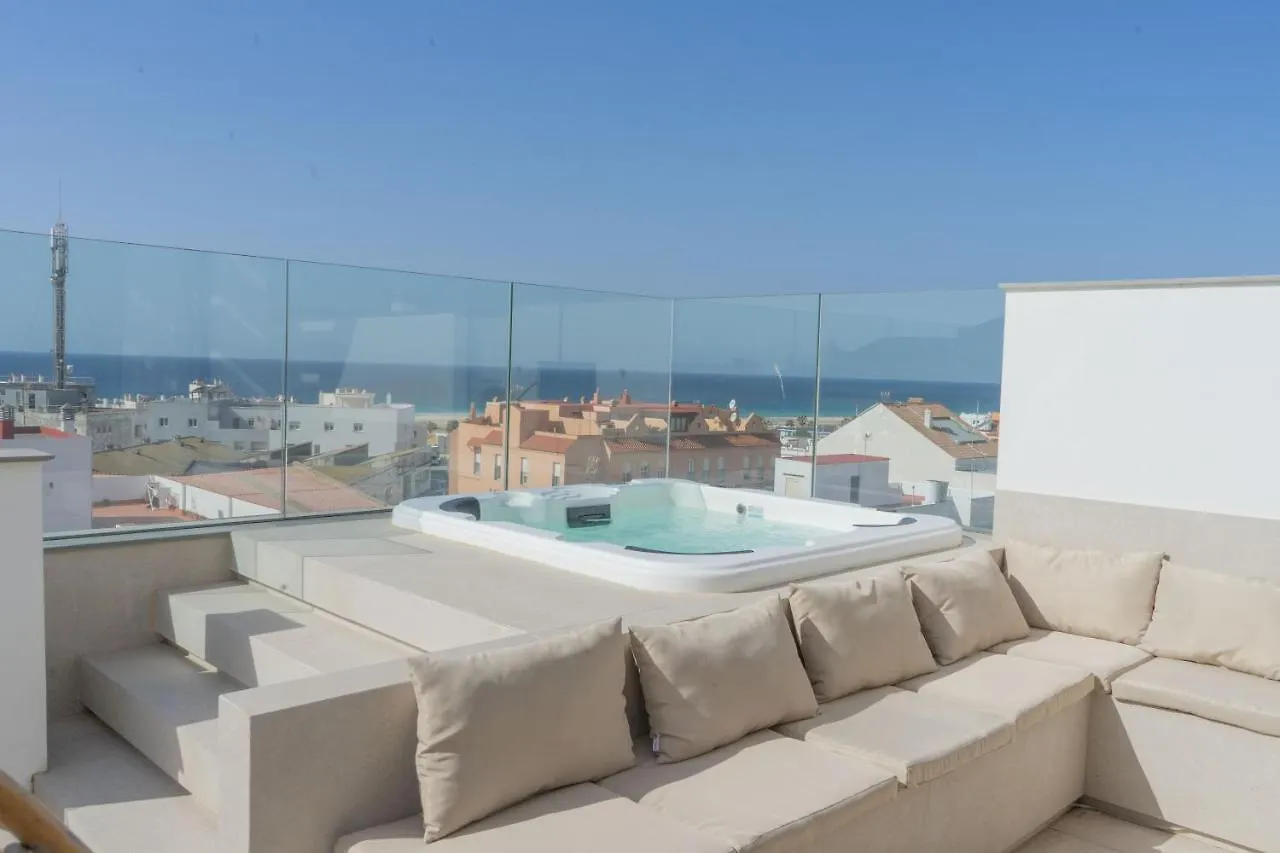Atico Superior Con Terraza Vistas Jacuzzi Y Wifi - Poniente Penthouse Apartment Tarifa 0*,  Spain